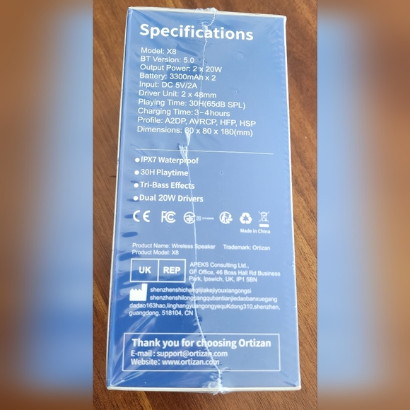 Ortizan X8 wireless speaker - Picture 3 of 4